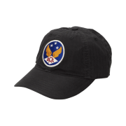 Double RL Garment Dyeing Twill Ball Cap Black