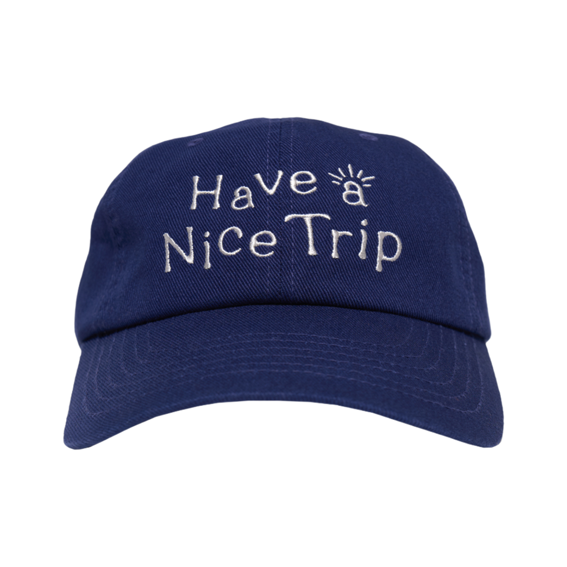 헬로선라이즈 해브 어 나이스 트립 볼캡 딥 블루(Hello Sunrise Have a Nice Trip Ball Cap Deep Blue)