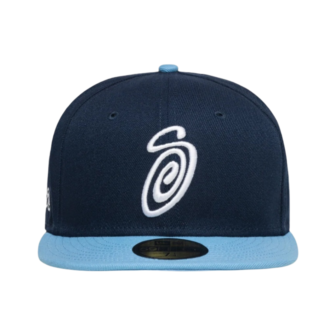 스투시 컬리 S 59피프티 뉴에라 캡 오션 스카이 블루(Stussy Curly S 59Fifty New Era Cap Ocean Sky Blue) - 1