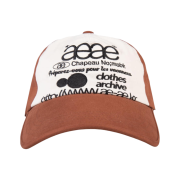Aeae Web Logo 5 Pannel Cap Brown Black