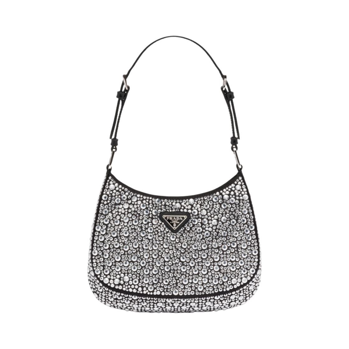 프라다 크리스탈 장식 클레오 사틴백 메탈(Prada Cleo Satin Bag with Crystals Metal) - 1