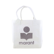 Isabel Marant Small Yenky Logo Tote Bag Ecru - 23SS