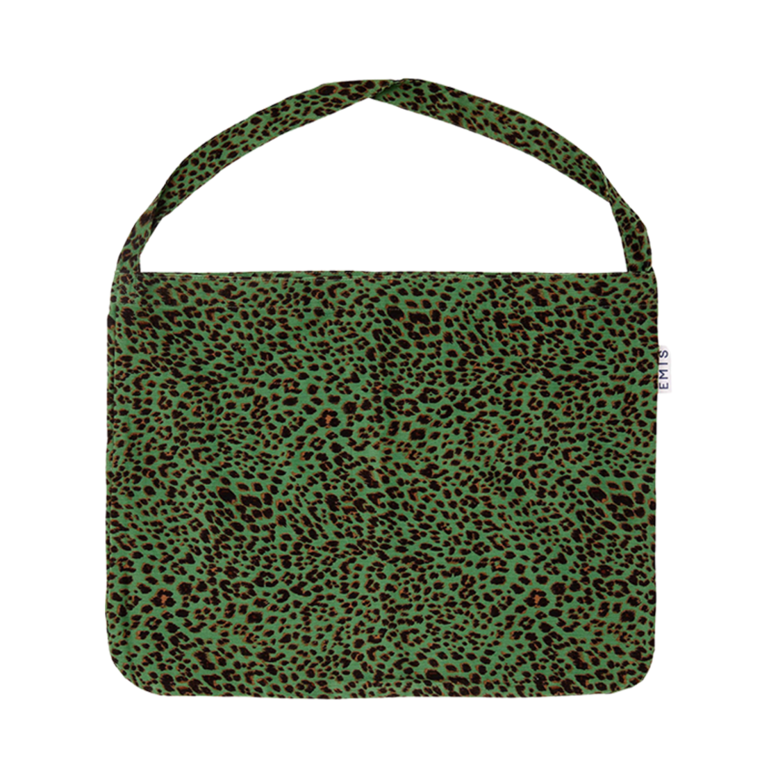이미스 22Y 레오파드 코듀로이 에코백 그린(Emis 22Y Leopard Corduroy Eco Bag Green)