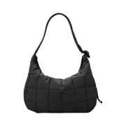 COS Quilted Messenger Bag Ripstop Black