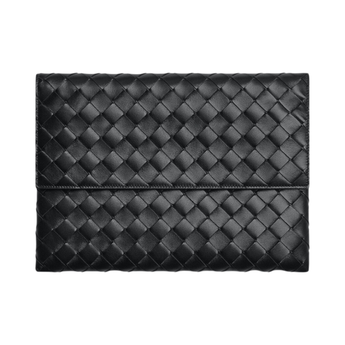 보테가 베네타 플랩 파우치 블랙(Bottega Veneta Flap Pouch Black) - 1