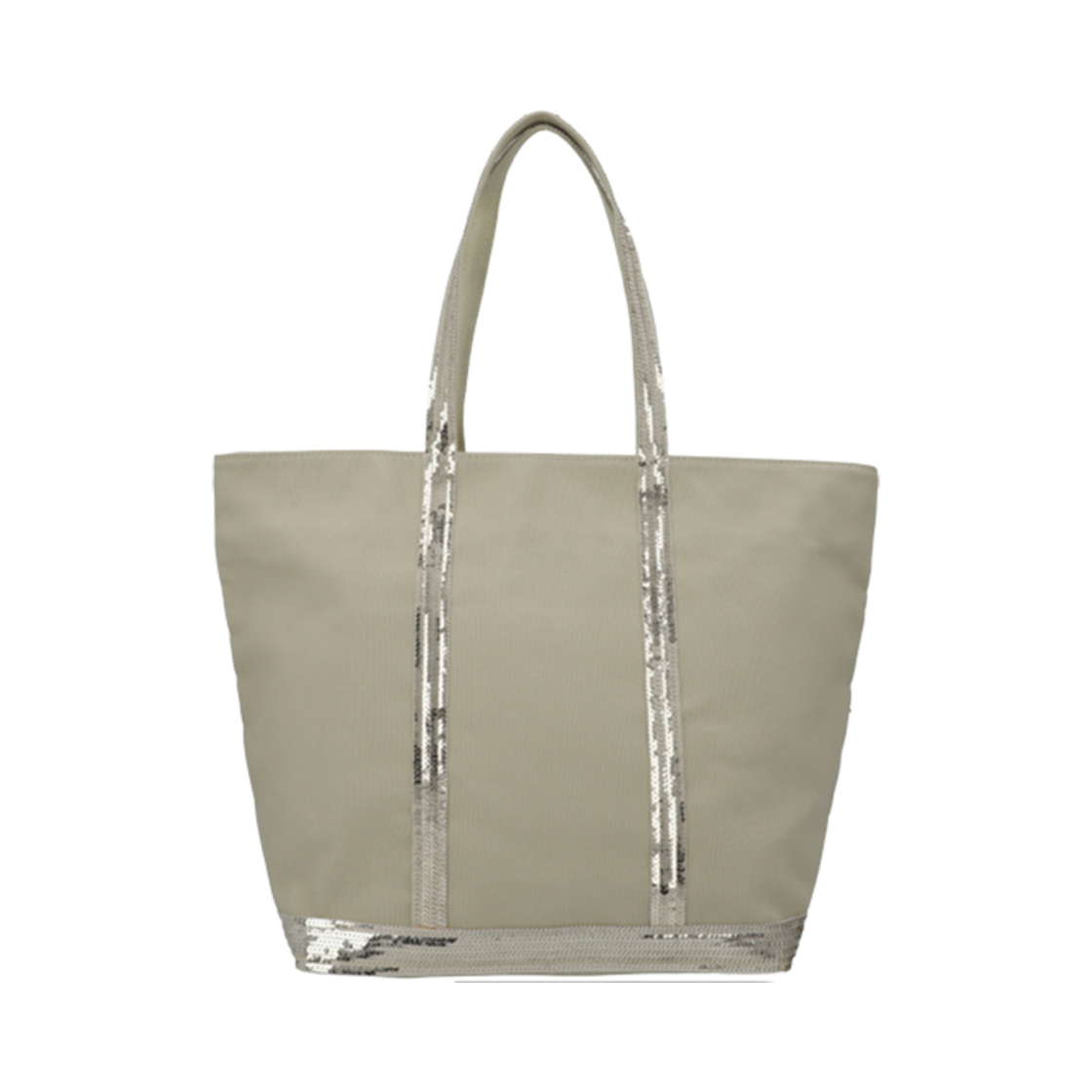 0PVE01-V40409-621 Vanessa Bruno Canvas L Zipped Cabas Tote Bag Blanc