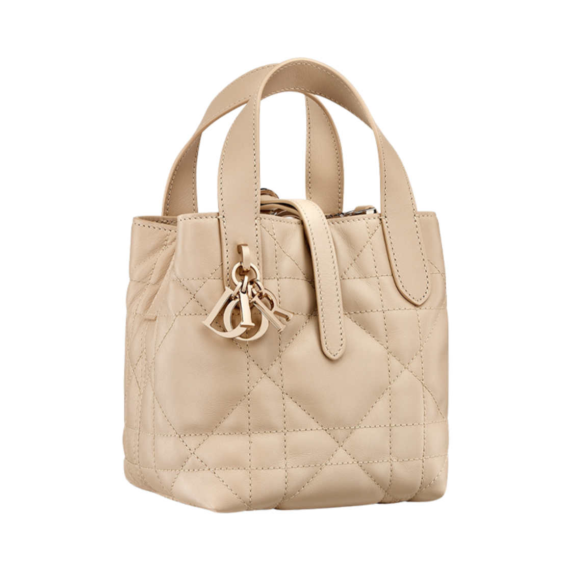 디올 뚜주흐 버티컬 나노 토트 백 매크로까나쥬 카프스킨 파우더 베이지(Dior Toujours Vertical Nano Tote Bag Macrocannage Calfskin Powder Beige) - 2