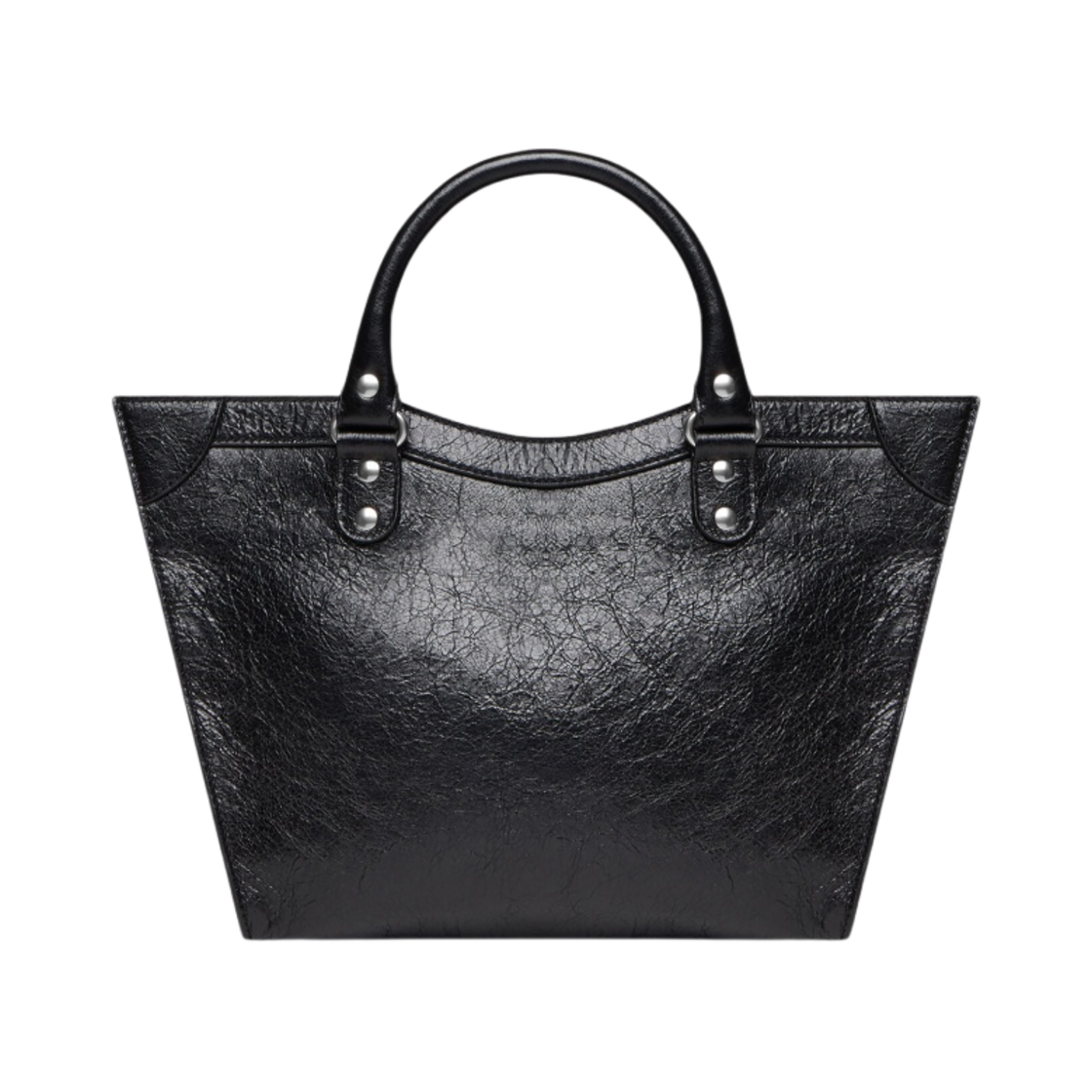 발렌시아가 네오 클래식 업사이드 다운 미디움 이스트 웨스트 토트백 블랙(Balenciaga Neo Classic Upside Down Medium East-West Tote Bag Black) - 3