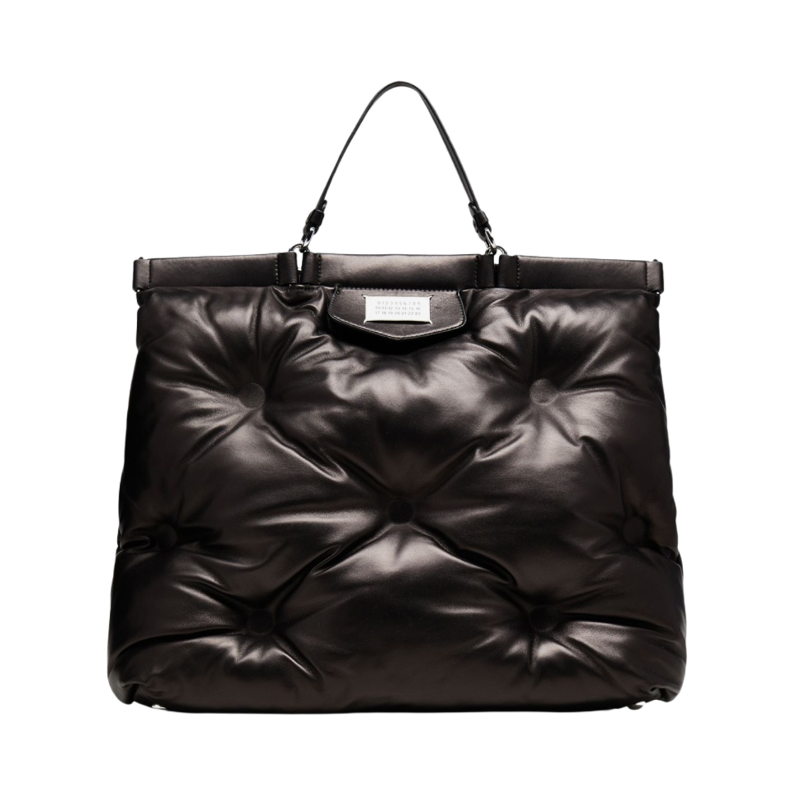 S56WC0122P4300T8013 Maison Margiela Large Glam Slam Tote Bag Black