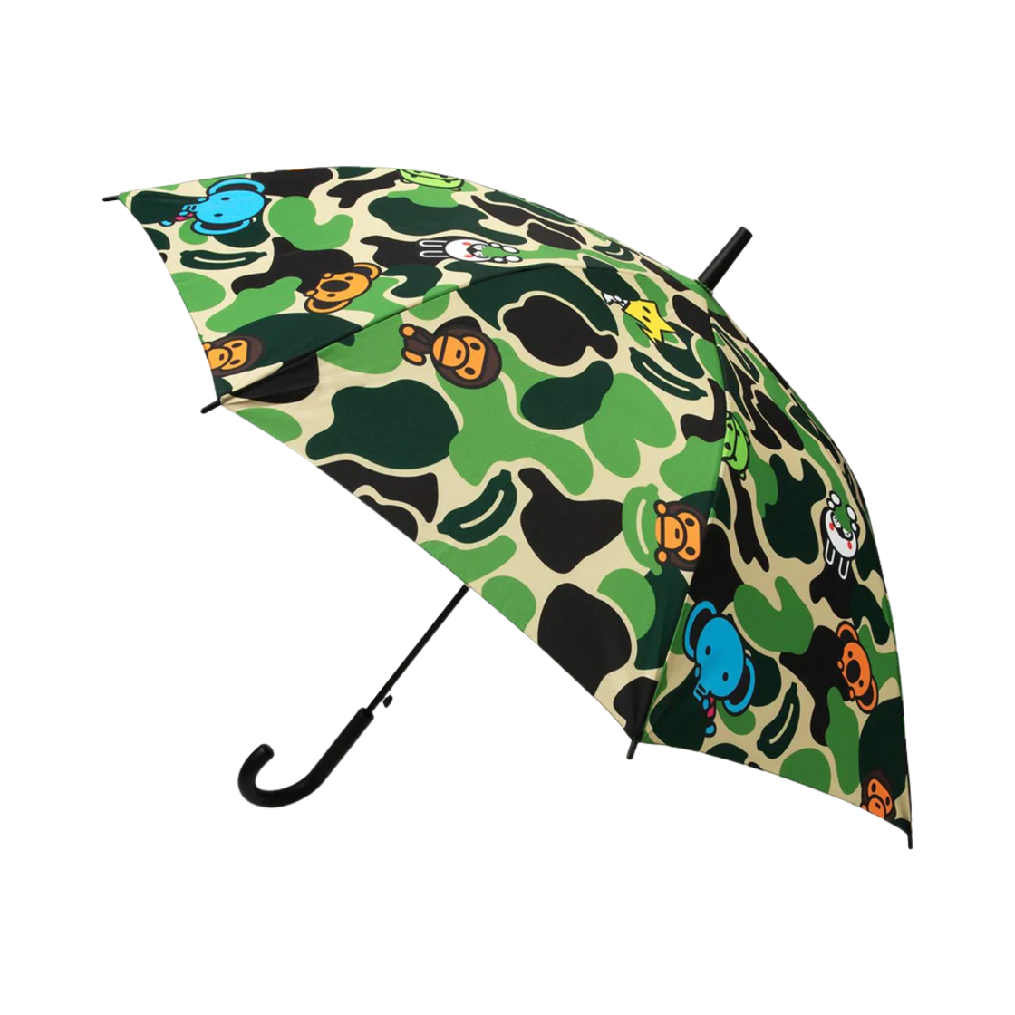 베이프 뉴 ABC 마일로 올 프렌즈 우산 그린(BAPE New ABC Milo All Friends Umbrella Green)