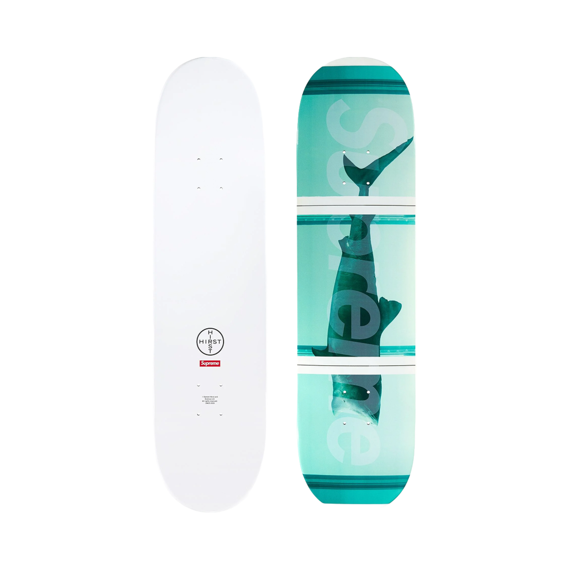 슈프림 x 데미안 허스트 샤크 스케이트보드 멀티컬러 8.25" x 32" - 25SS(Supreme x Damien Hirst Shark Skateboard Multicolor 8.25" x 32" - 25SS)