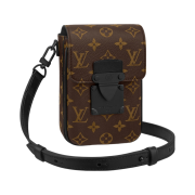 Louis Vuitton S-Lock Vertical Wearable Wallet Monogram Black