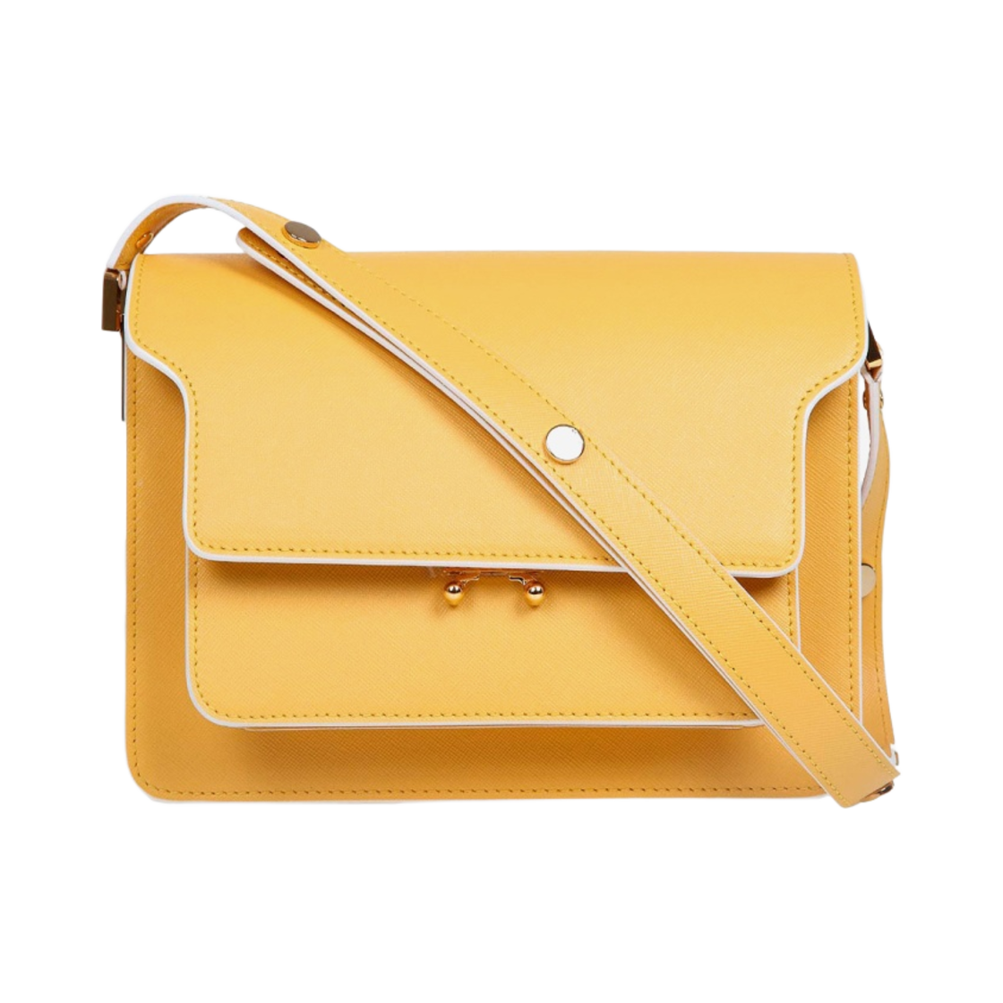마르니 사피아노 미디움 트렁크백 옐로우(Marni Saffiano Medium Trunk Bag Yellow) - 1