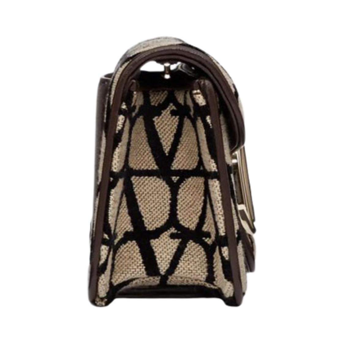 발렌티노 트왈 아이코노그래피 로코 숄더백 베이지 블랙(Valentino Loco Toile Iconographe Shoulder Bag Beige Black) - 3