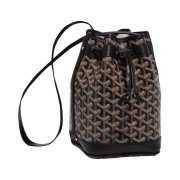 Goyard Petit Flot Bucket Bag Black