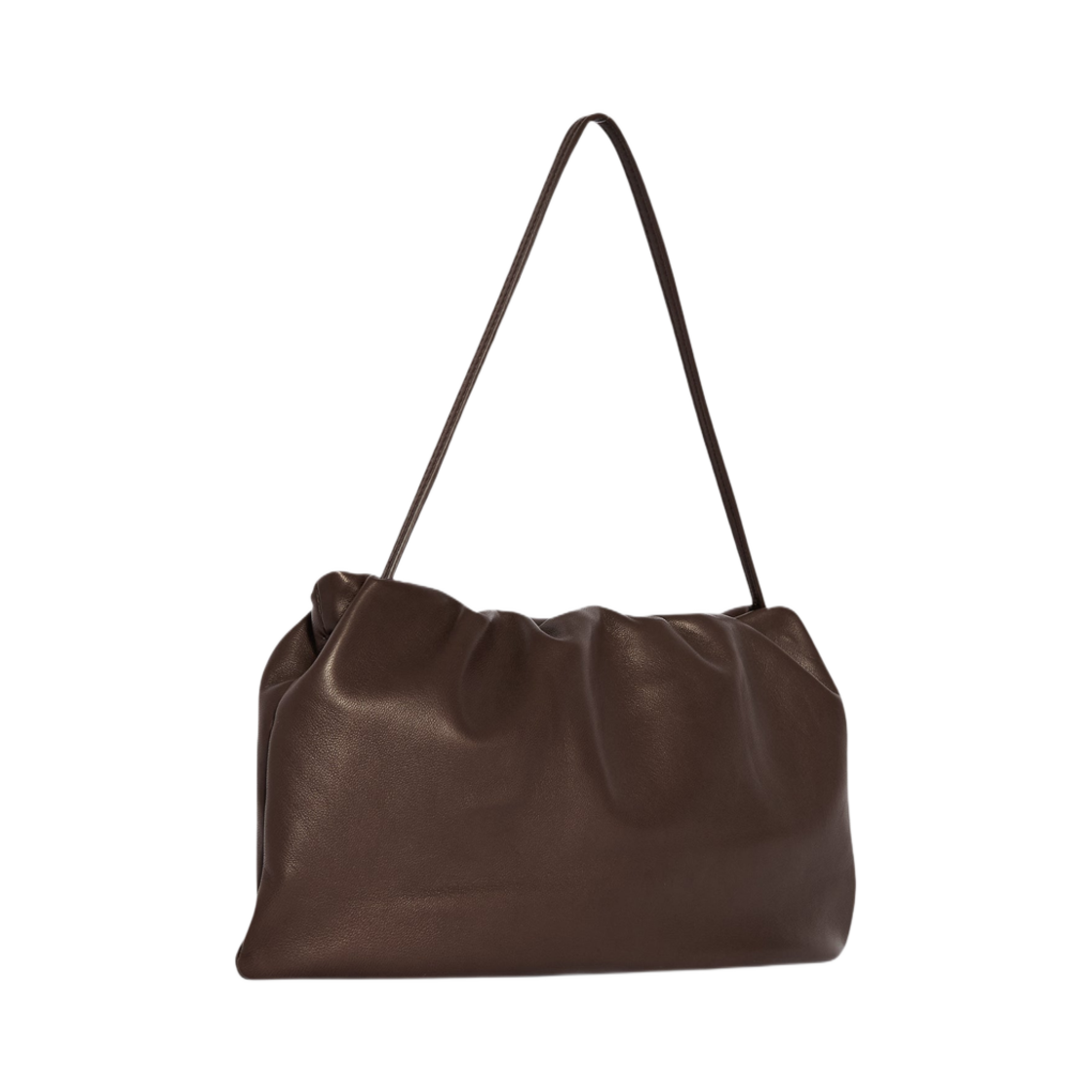 더 로우 XL 부어스 백 레더 브라운 멜란지(The Row XL Bourse Bag in Leather Brown Melange) - 2