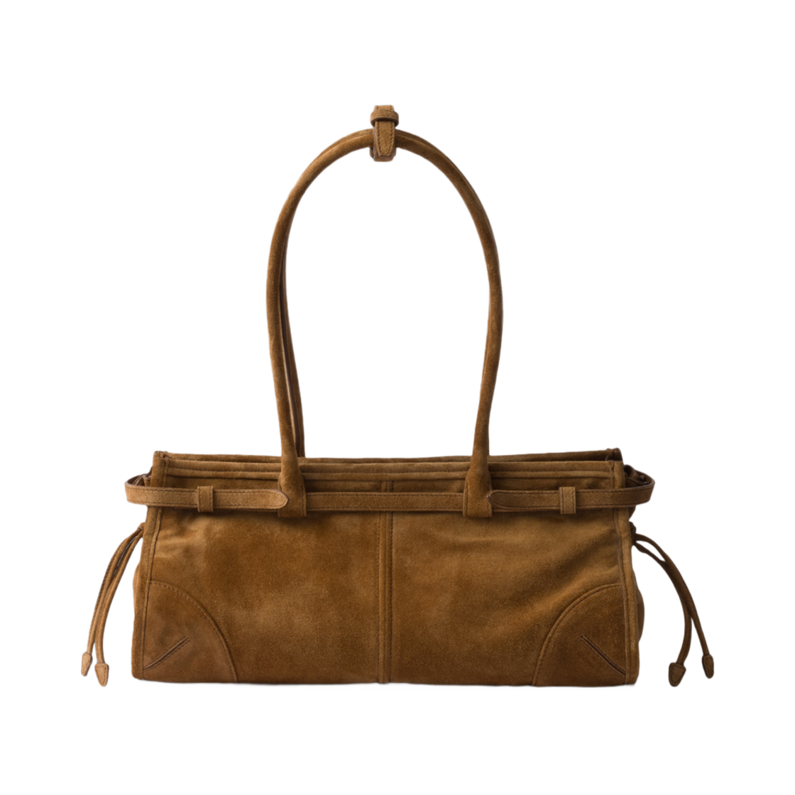 프라다 보니 미디움 스웨이드 핸드백 시나몬(Prada Bonnie Medium Suede Handbag Cinnamon) - 2