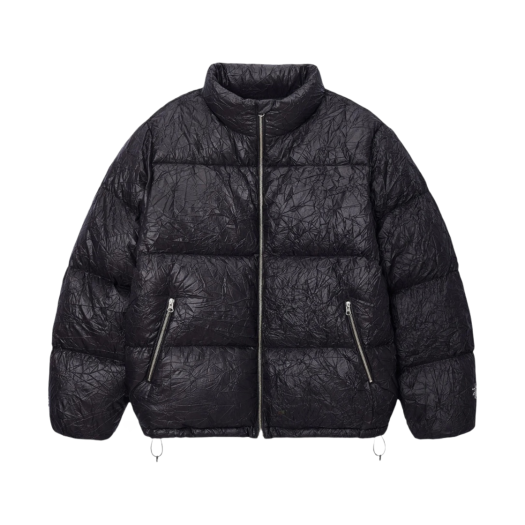 스투시 리사이클 나일론 다운 퍼퍼 빈티지 블랙 | Stussy | KREAM