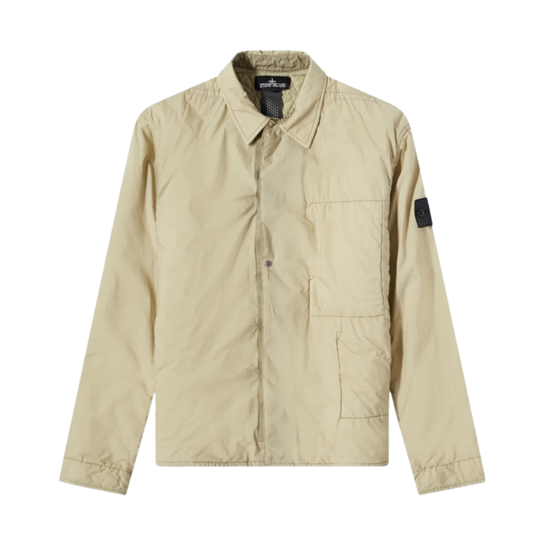 스톤 아일랜드 쉐도우 프로젝트 10412 HD 펠레 OVO 코튼-TC 패디드 오버셔츠 샌드 - 22SS(Stone Island Shadow Project 10412 HD Pelle OVO Cotton-TC Padded Overshirt Sand - 22SS) - 1