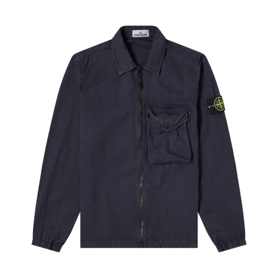스톤 아일랜드 117WN 올드이펙트 오버셔츠 네이비 블루 - 21SS