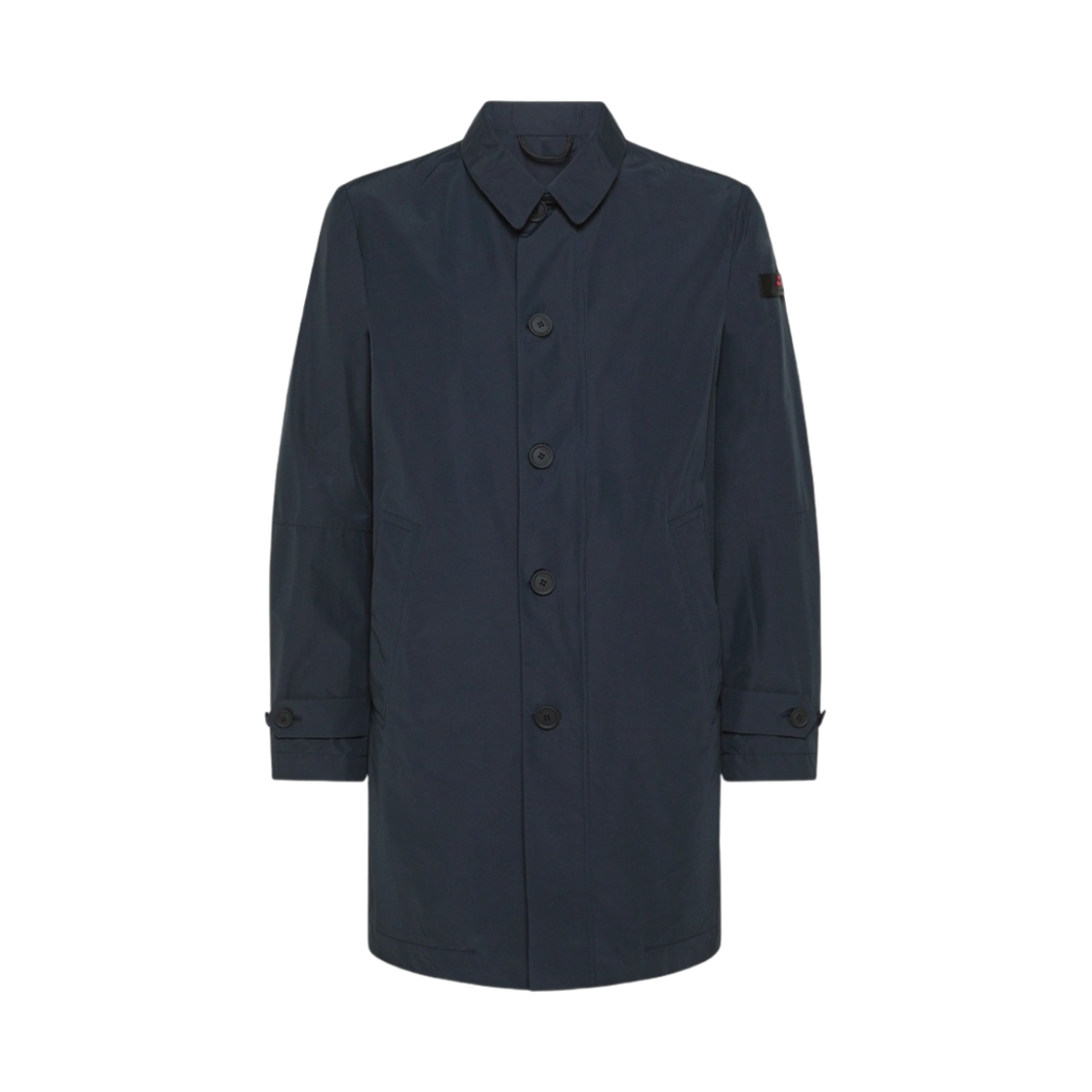 페트레이 라미네이티드 쓰리 레이어드 패브릭 트렌치 코트 그래파이트 블루(Peuterey Trench Coat in Laminated Three Layered Fabric Graphite Blue)