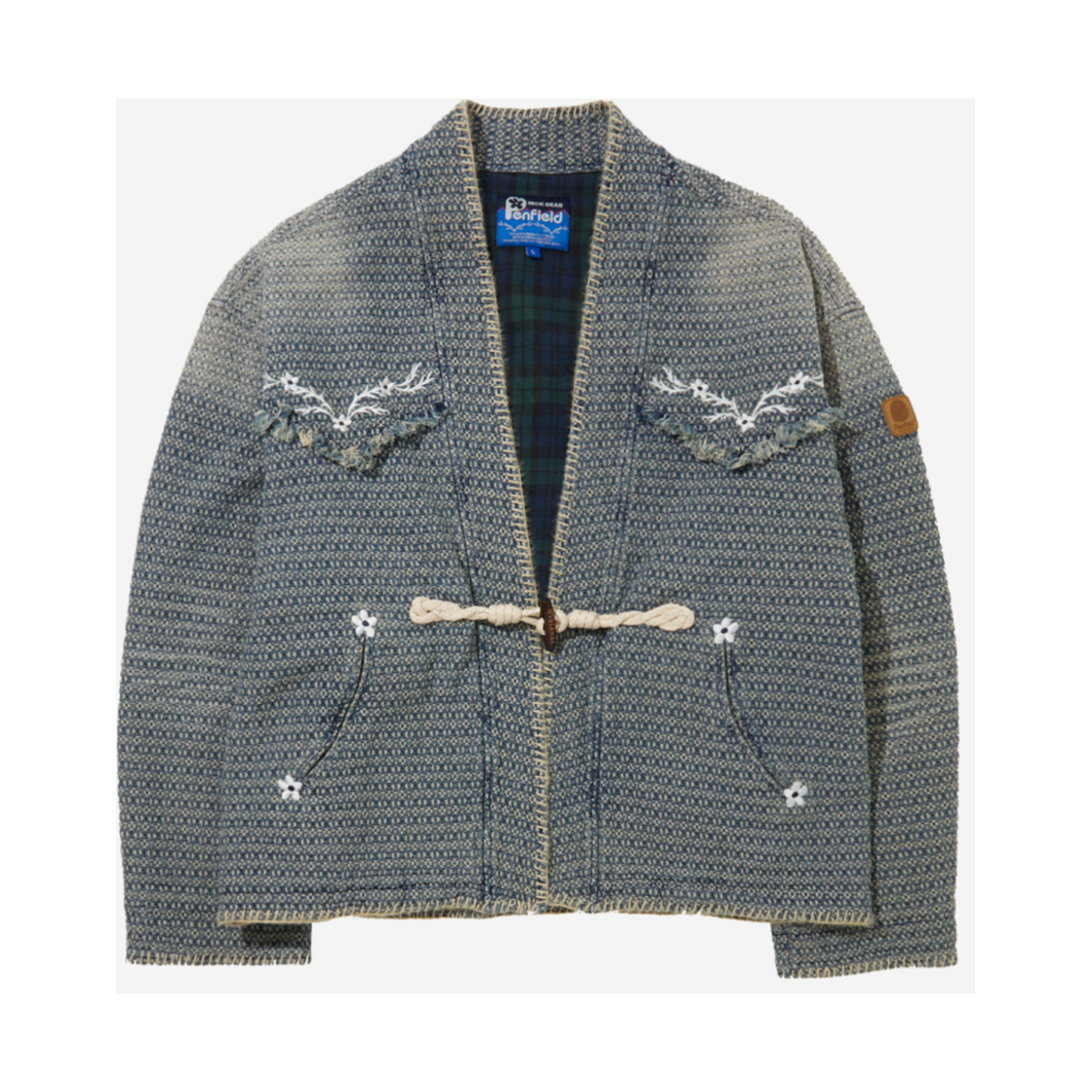 FR1WJ40U NICK GEAR x Penfield Flower Western Robe Indigo
