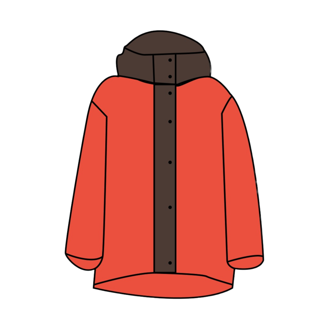 유니클로 x 마르니 다운 오버사이즈 후드 코트 다크 오렌지 - KR(Uniqlo x Marni Down Oversized Hooded Coat Dark Orange - KR) - 1