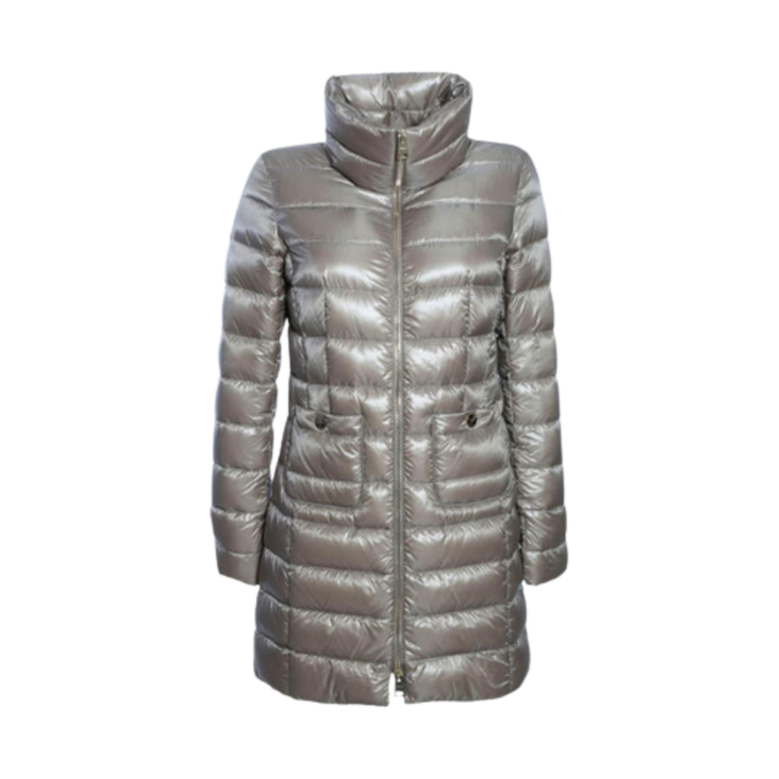 PI0002DIC-12017Z-9406 (W) Herno Maria Trench Coats Light Grey