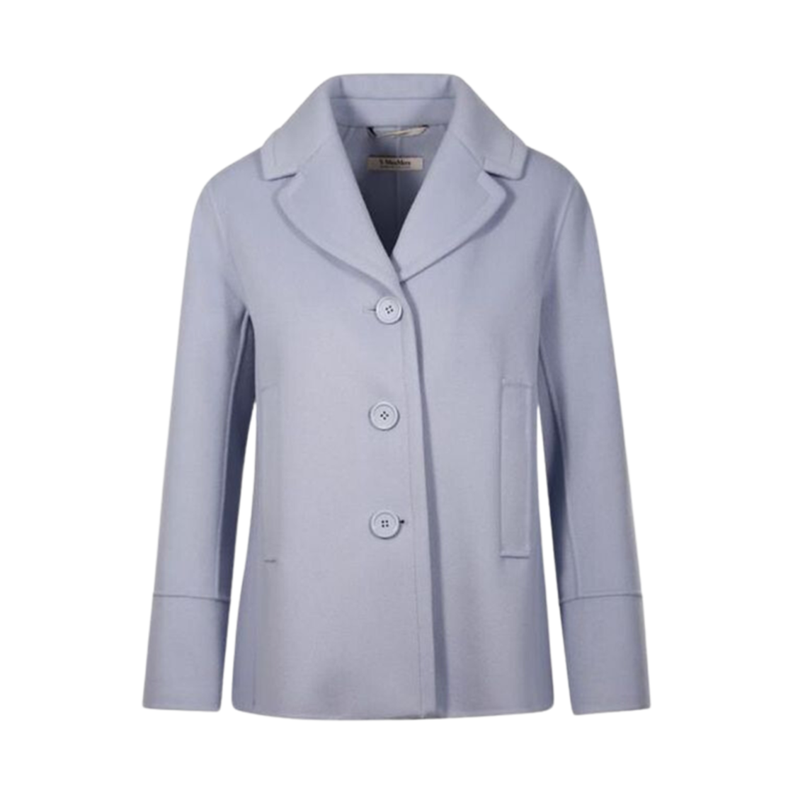 9041081606056 (W) S Max Mara Moon Virgin Wool Jacket Sky Blue