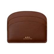 A.P.C. Demi-Lune Card Holder Nut Brown