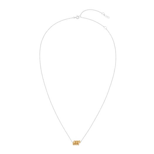N24ON02CBF NUMBERING #8701 Wire Coil Pendant Necklace Combi