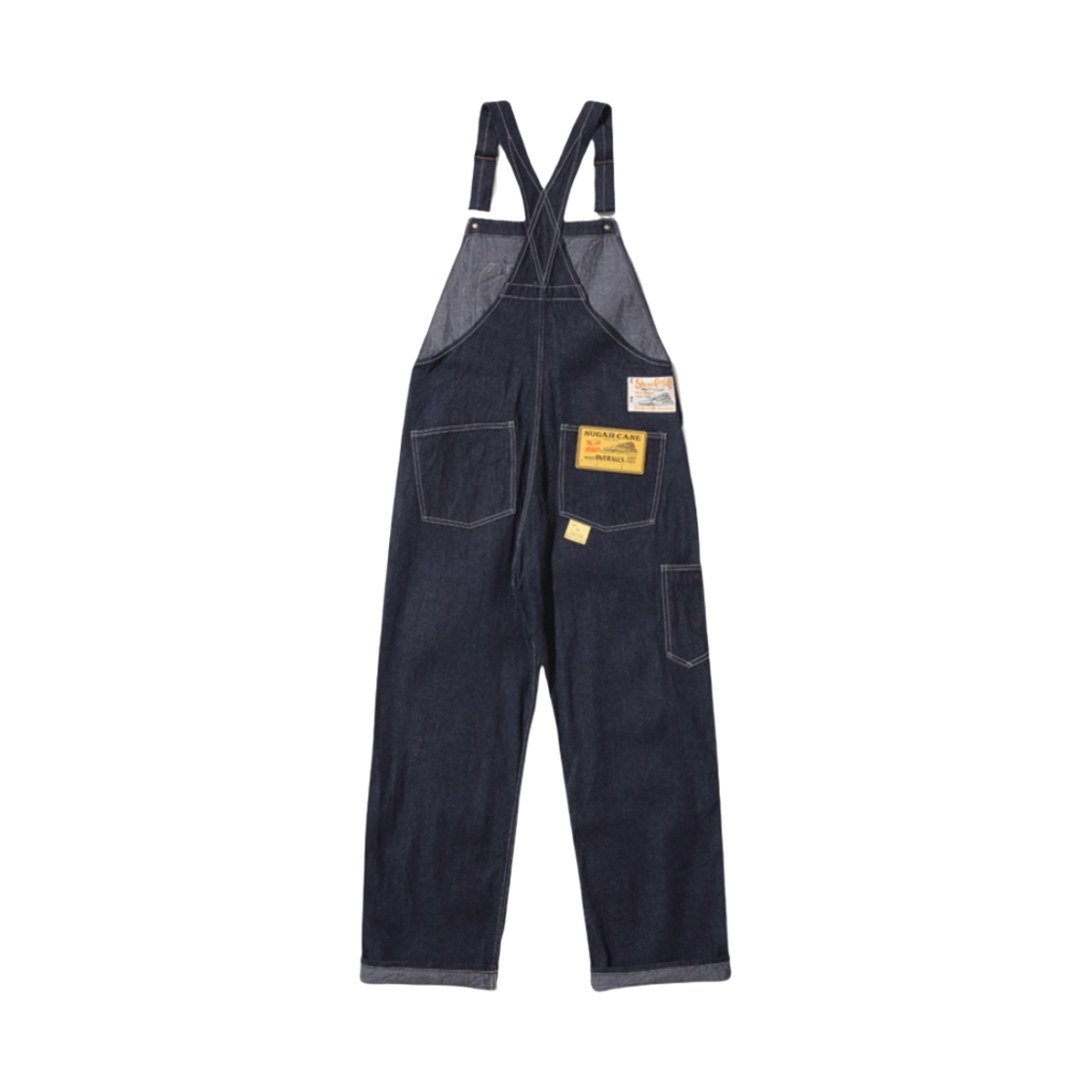 슈가 케인 11온즈 블루 데님 오버롤 원 워시(Sugar Cane 11 oz. Blue Denim Overalls One Wash) - 2