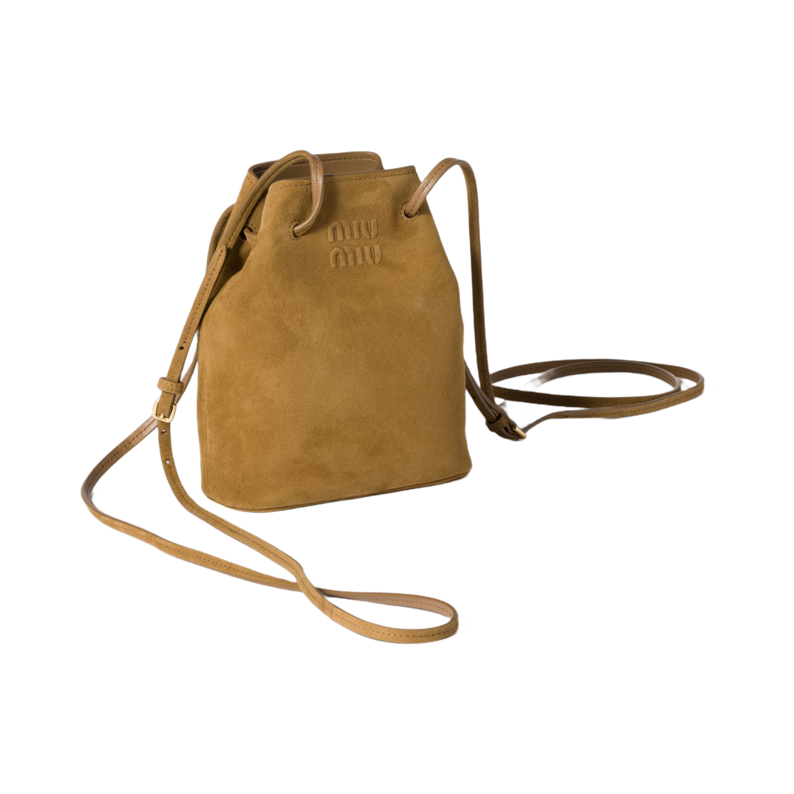 미우 미우 스웨이드 파우치 올리브 그린(Miu Miu Suede Pouch Olive Green) - 3