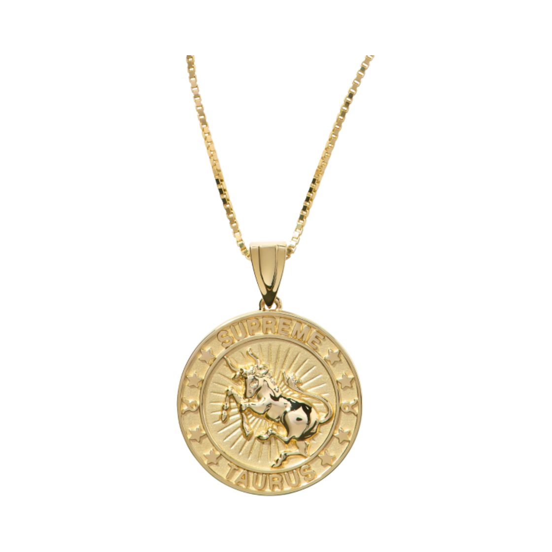 슈프림 x 제이콥 앤 코 14K 골드 조디악 펜던트 골드 타우루스 - 24FW(Supreme x Jacob & Co. 14K Gold Zodiac Pendant Gold Taurus - 24FW)