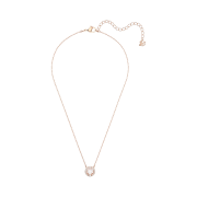 (W) Swarovski Sparkling Dance Necklace White Rose Gold Plated