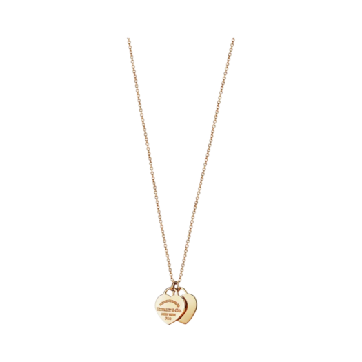 Tiffany & Co. Return to Tiffany Double Heart Tag Pendant Mini Yellow Gold