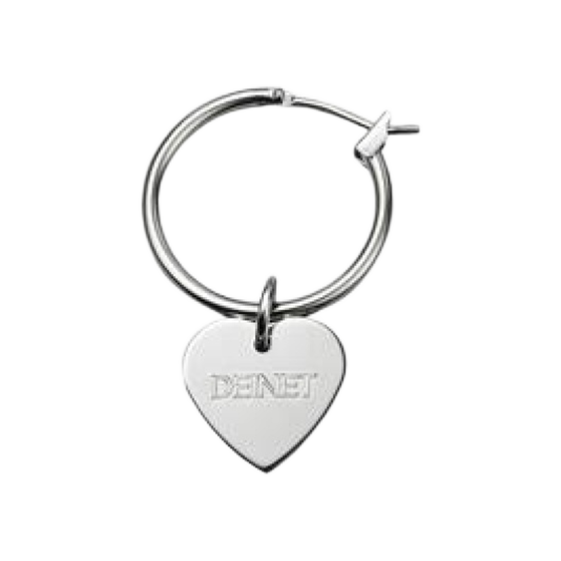 (W) 다이닛 하트 드롭 이어링 실버((W) Deinet Heart Drop Earrings in Silver)