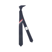 Thom Browne Grosgrain Stripe Tie Navy