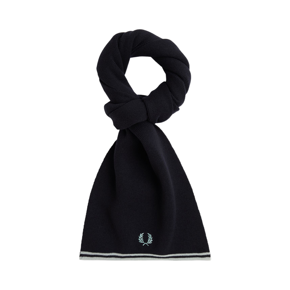 CFPU2439152-L51 Fred Perry Twin Tipped Merino Wool Scarf Navy
