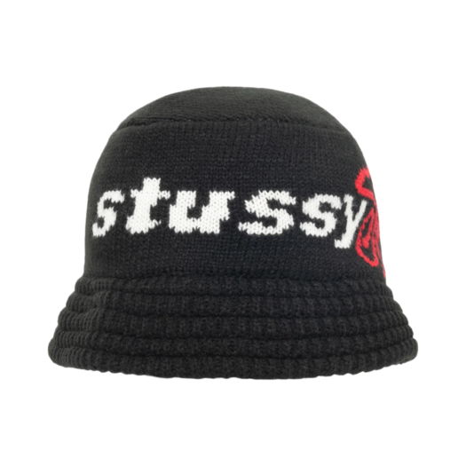 Stussy Sport Knit Bucket Hat Black