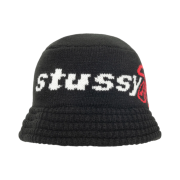 Stussy Sport Knit Bucket Hat Black