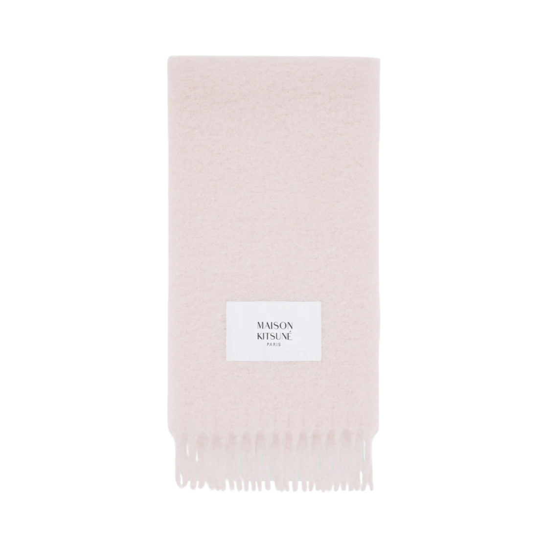 LM06206WA0022-P628 Maison Kitsune Baby Alpaca Muffler Pasture Rose