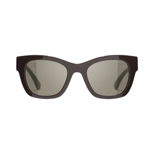 Chanel Square Sunglasses Acetate & Brown Frame Asian Fit