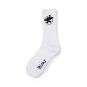 Stussy Surfman Crew Socks White