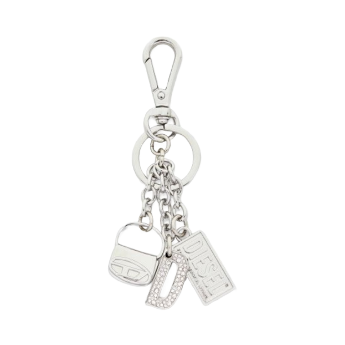 디젤 1DR 참 키링 실버(Diesel 1DR Charm Keyring Silver) - 1