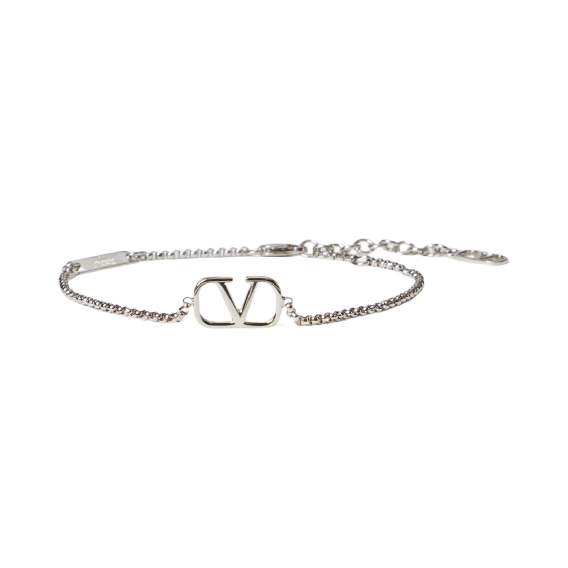 J0N40MET172 Valentino Vlogo Signature Metal Bracelet Palladium