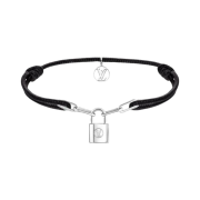 Louis Vuitton Silver Lockit x Virgil Abloh Bracelet Sterling Silver Black