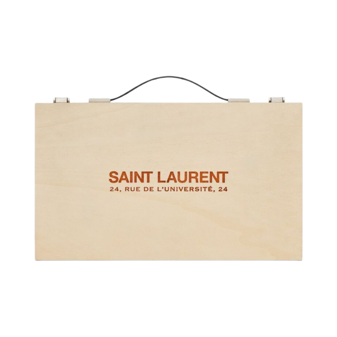 생로랑 페인팅 박스 우드 티크 블랙(Saint Laurent Painting Box in Wood Teak Black) - 1