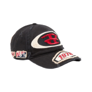 Diesel C-Braff Baseball Cap with Embroidered Patch Black