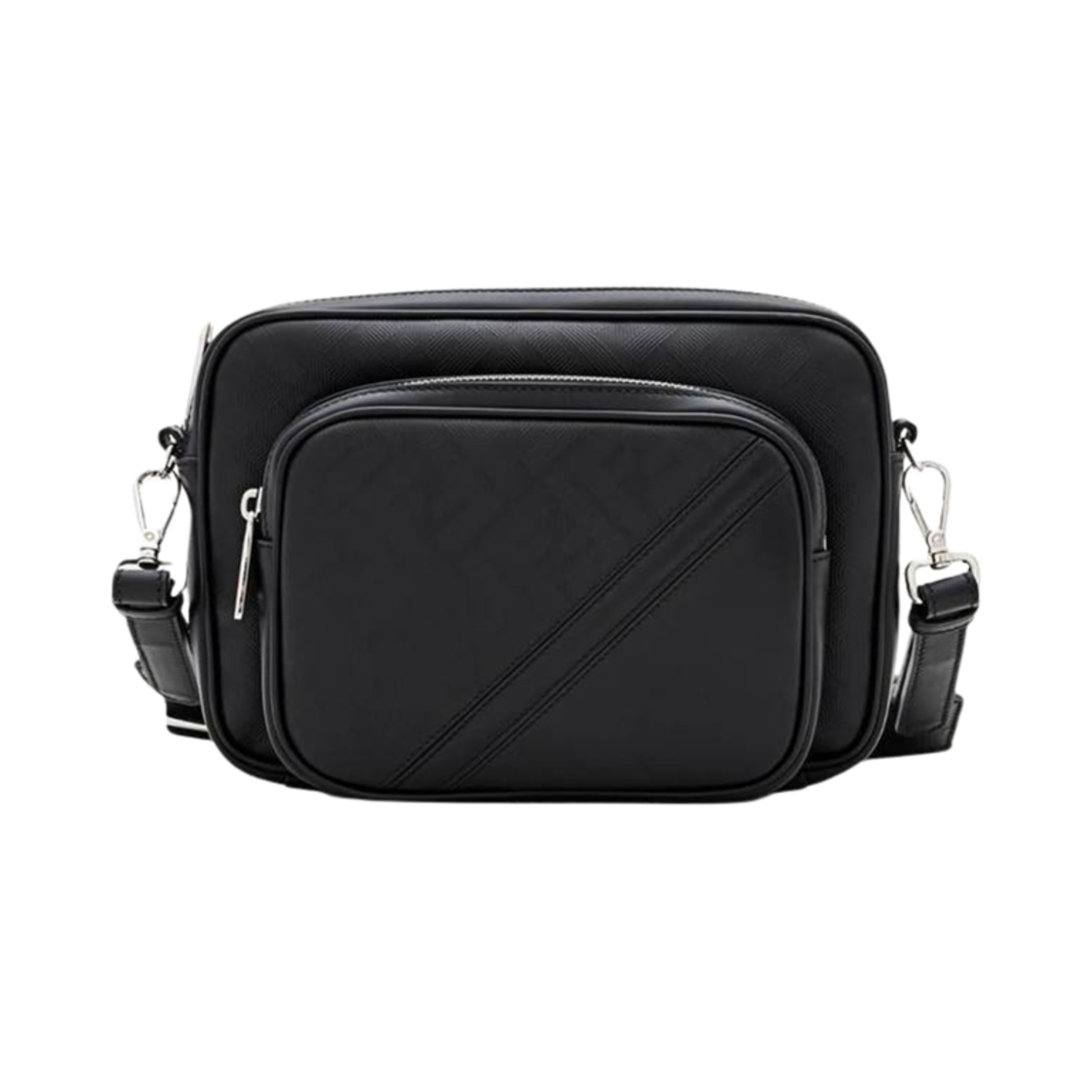 7VA607APDOF0GXN Fendi Diagonal Duo Camera Bag Black